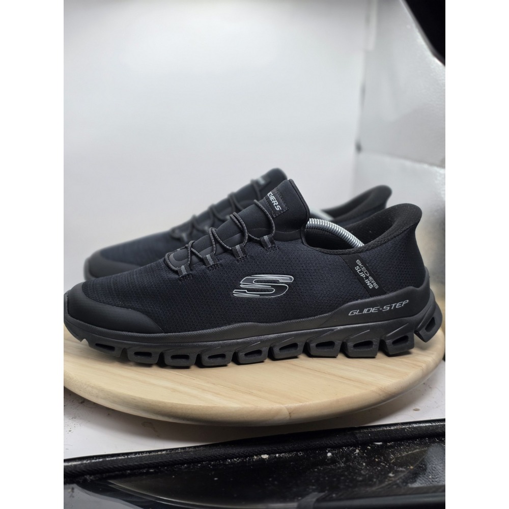 Men's Size 12 - Skechers Glide-Step Noxus Hands Free Slip-in Sneaker,‎ Black